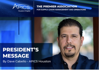 APICS Houston President Message - January 5, 2021