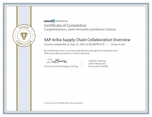 SAP Ariba Supply Chain Collaboration Overview