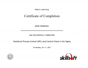 Statistical Process Control and Control Charts in Six Sigma